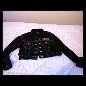 F21 Racer Crop Jacket